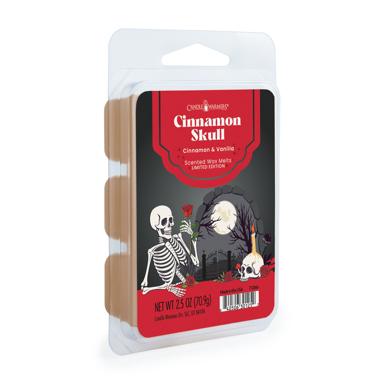 Cinnamon Skull Limited Edition 2.5 oz Halloween Wax Melt