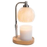 Swirl Blown Glass Candle Warmer Lamp