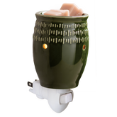 Green Etched Pluggable Fragrance Warmer