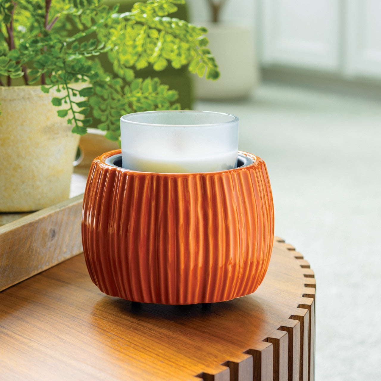 Harvest Pumpkin Crock Candle Warmer