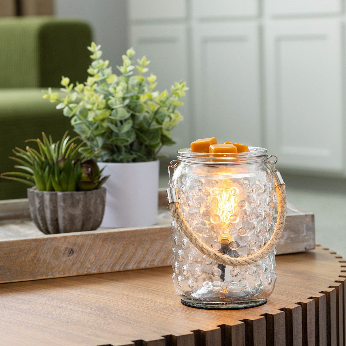 Hobnail & Rope Vintage Bulb Illumination Fragrance Warmer