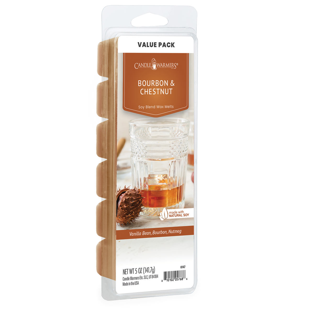 Bourbon & Chestnut Wax Melts 5oz