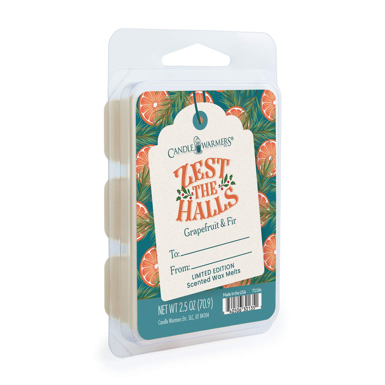 Zest The Halls Limited Edition 2.5 oz Christmas Wax Melt