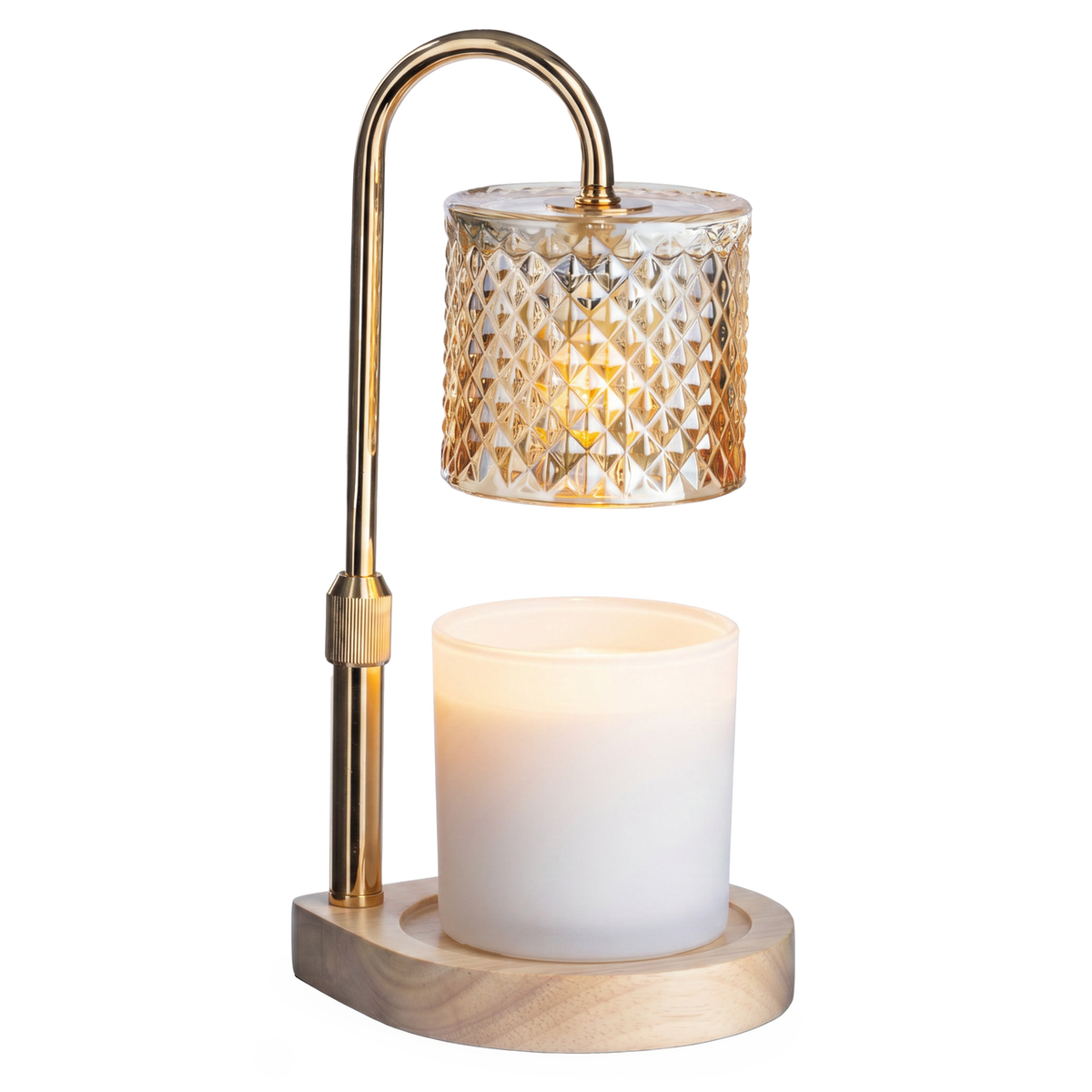 Champagne Crystal Candle Warmer Lamp